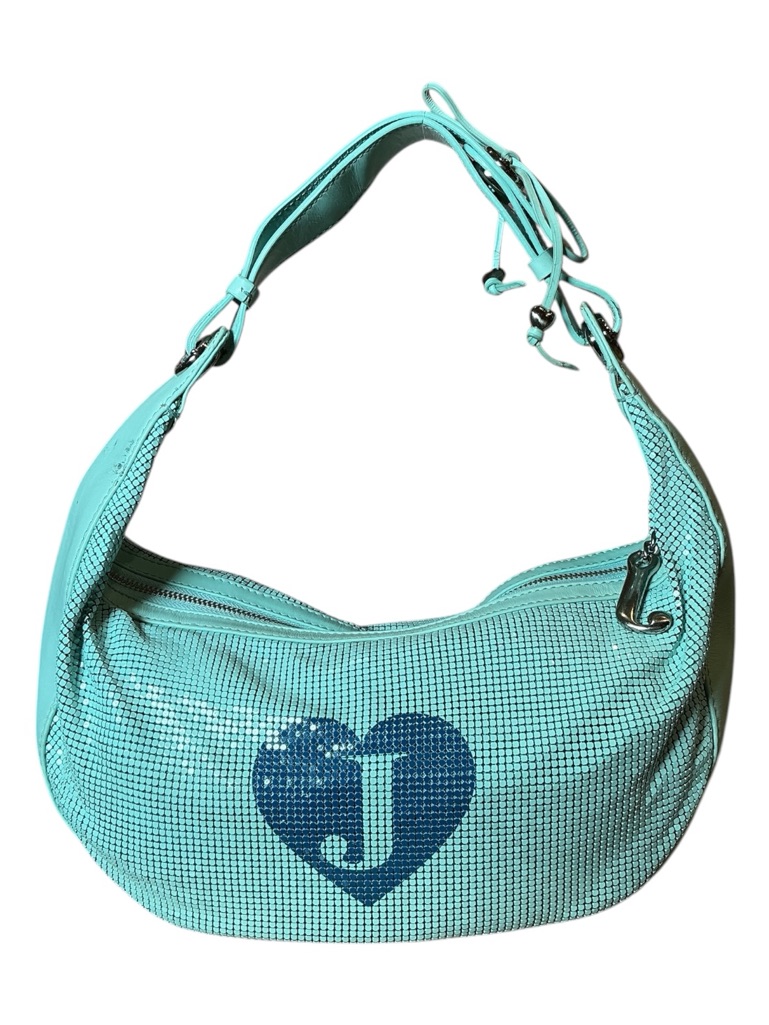 Y2k 2005 Juicy Couture Chainmail Mesh Graffiti Viva La Juicy Shoulder Bag